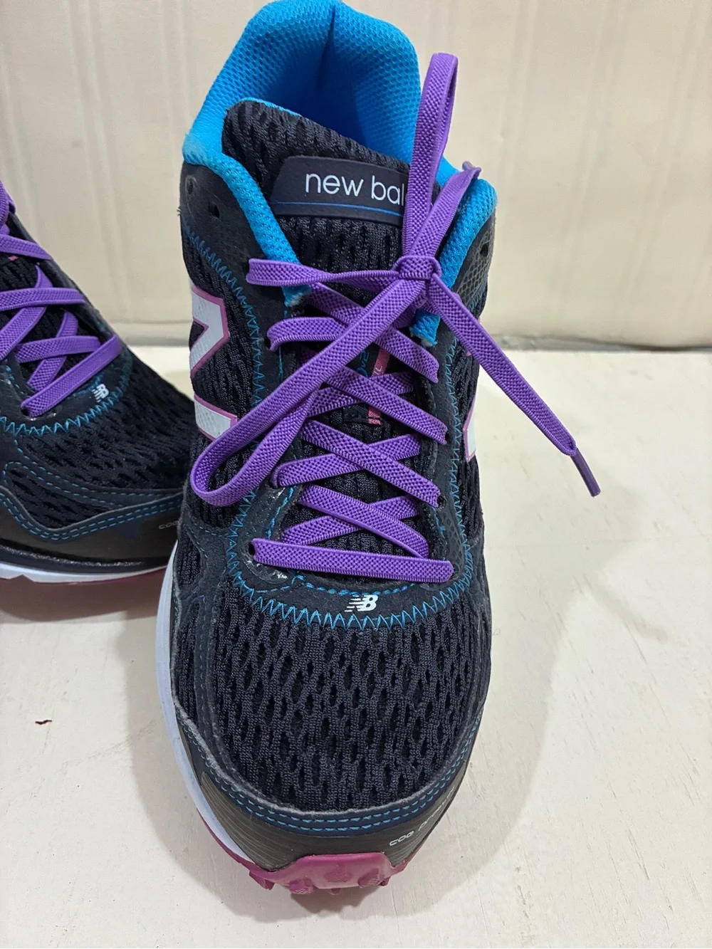 New Balance Women's Navy, Purple & Teal Running Sneakers